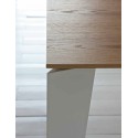 Cruz Bontempi table with lacquered steel frame