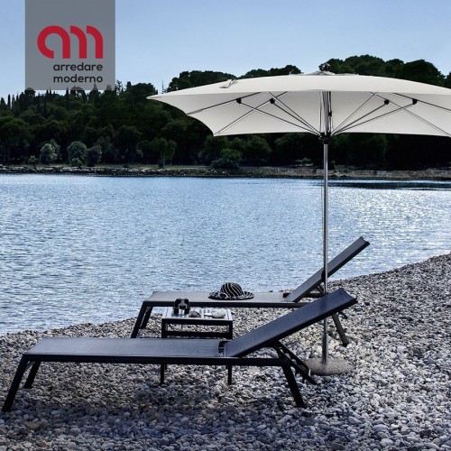 Amalfi Varaschin beach umbrella with aluminum frame
