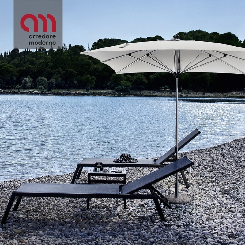 Amalfi Varaschin beach umbrella with aluminum frame