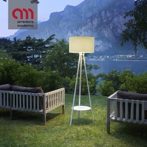 Allure Slide ground lamp with waterproof fabric shade