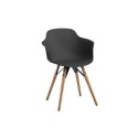 Mood Bontempi chair in wood with armrests