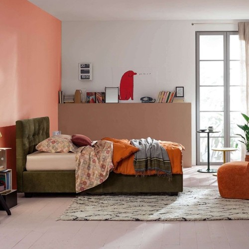 Max Capitonné Twils Modern Single bed