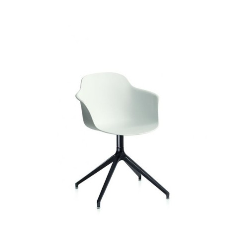 Mood Bontempi chair swivel in aluminum