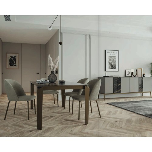 Orange Zamagna Upholstered seat chair