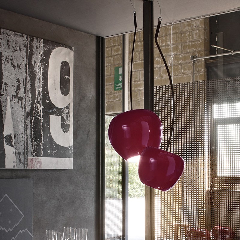 Cherry Suspension Sculpture Lamp Adriani e Rossi