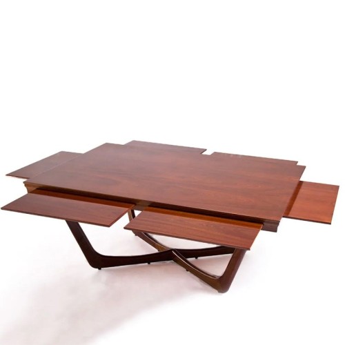 Unopiù C'est La Vie Coffee table with fold-out shelves