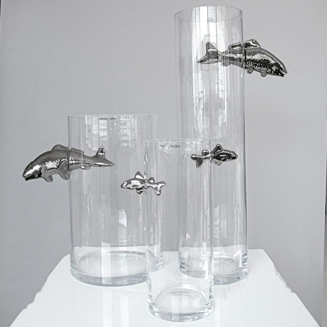 Illusion Fish Collection Glass Vases by Adriani e Rossi