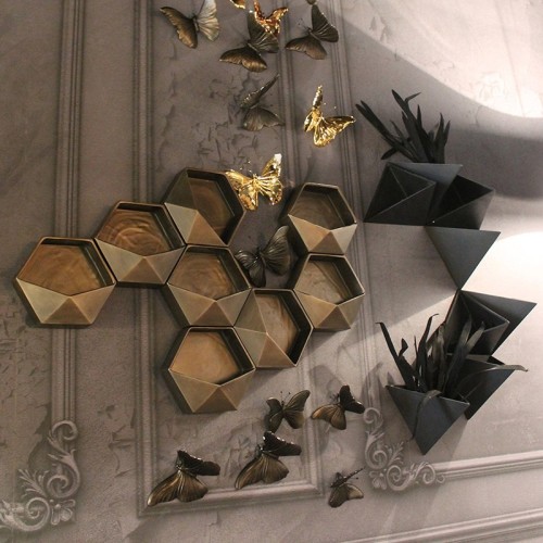 Aquilone Wall Vase in Ceramic Adriani e Rossi