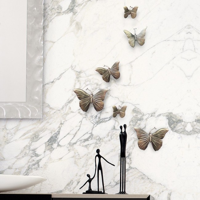 Butterfly Wall ceramic wall decorations Adriani e Rossi