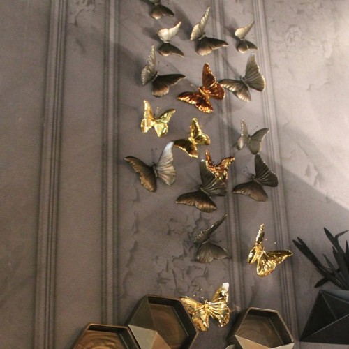 Butterfly Wall ceramic wall decorations Adriani e Rossi
