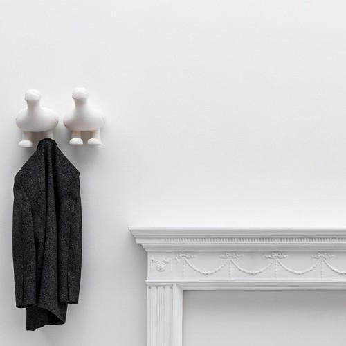 Arturo Wall ceramic wall hook Adriani e Rossi