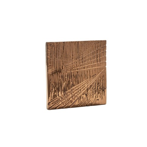 Decorative ceramic wall panel Formella Adriani e Rossi pink gold