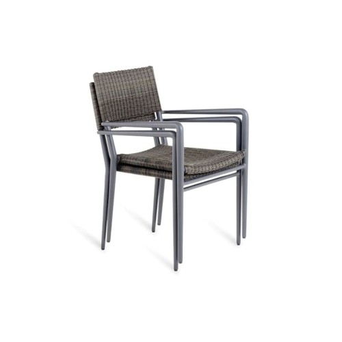 Experience stackable Unopiù Chair with armrests