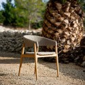 Pevero Unopiù armchair with curved backrest