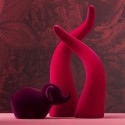 Corno Velvet Decorative Sculpture in Ceramic Adriani e Rossi