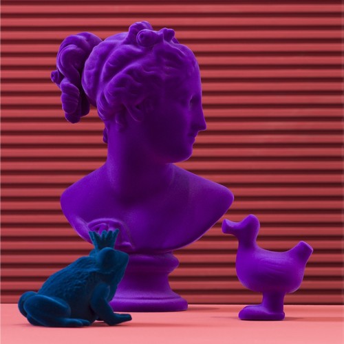 Arturo Velvet decorative sculpture in ceramic by Adriani e Rossi