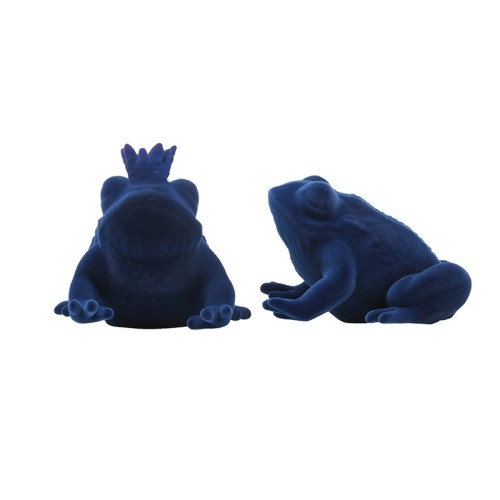 Decorative sculpture Prince and Queen Velvet in ceramic by Adriani e Rossi