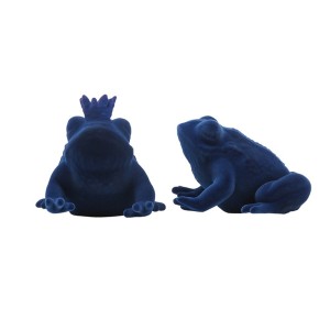 Decorative sculpture Prince and Queen Velvet in ceramic by Adriani e Rossi