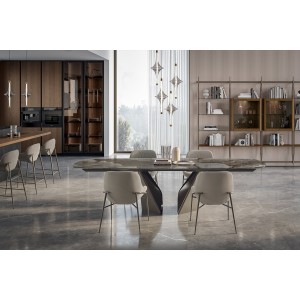 Kaleido Bontempi Casa Barrel-Shaped Extendable Table