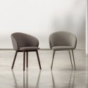 Bontempi Casa Rebecca chair with steel armrests
