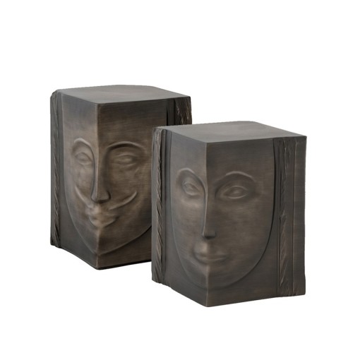 Decorative ceramic stool Ginevra & Artù Adriani e Rossi