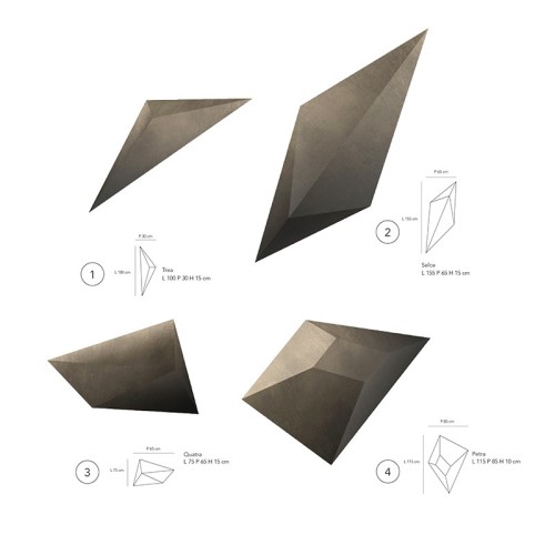 Wall sculpture in ceramic Kronos Adriani e Rossi