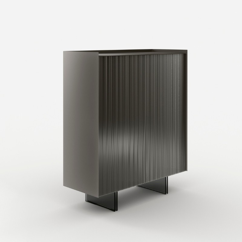 Aterea Cabinet by Tonelli Design in glass, H. 124 cm