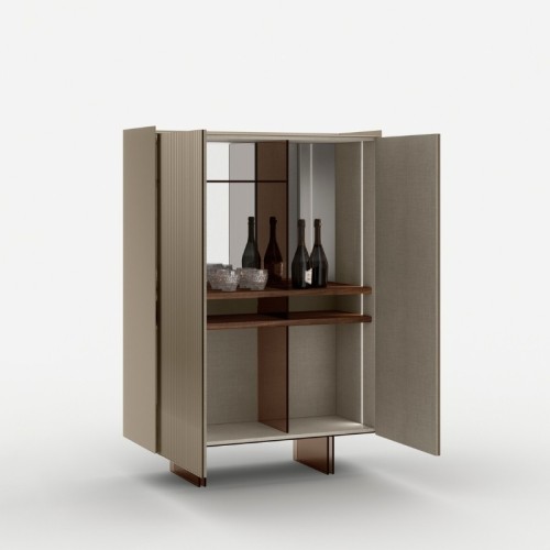Aterea Cabinet by Tonelli Design in glass, H. 124 cm
