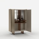 Aterea Cabinet by Tonelli Design in glass, 154 cm