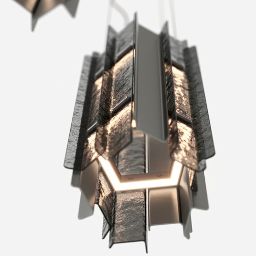 Black metal chandelier File Adriani Rossi - Prices Online