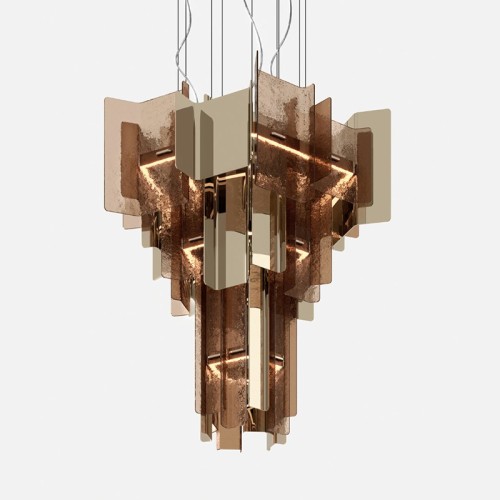 Black metal chandelier File Adriani Rossi - Prices Online