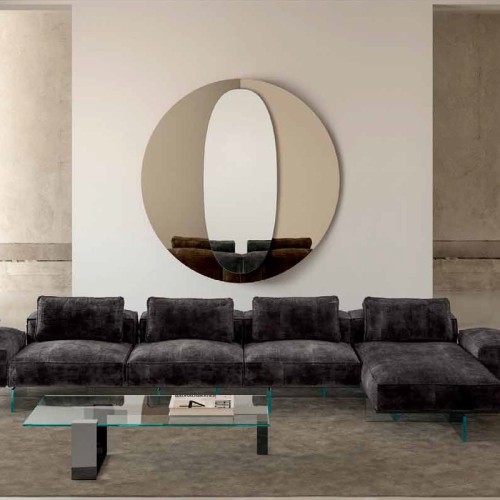 Central Round Tonelli Design round wall mirror