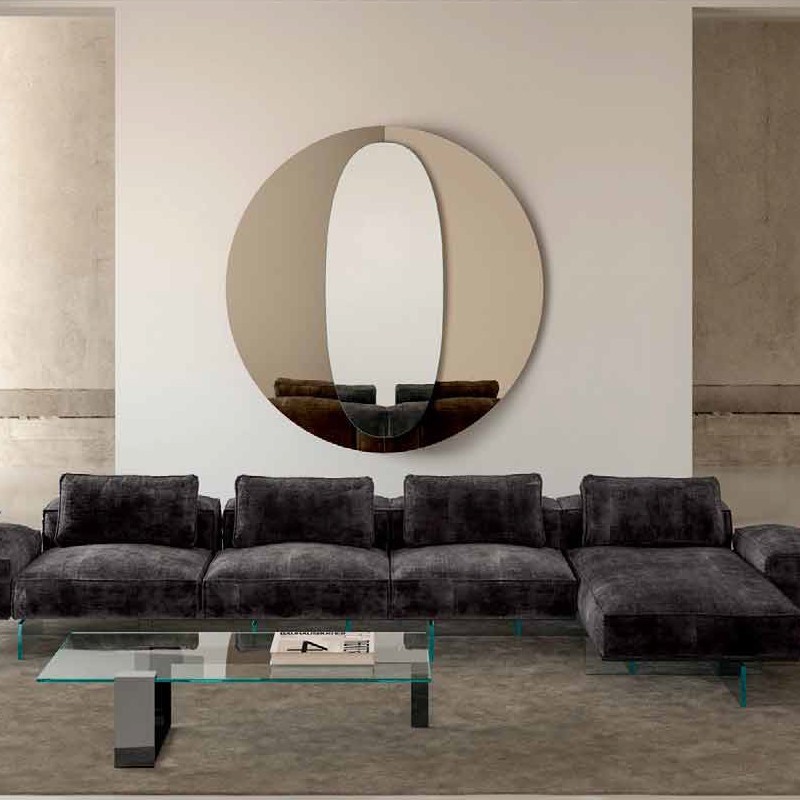 Central Round Tonelli Design round wall mirror