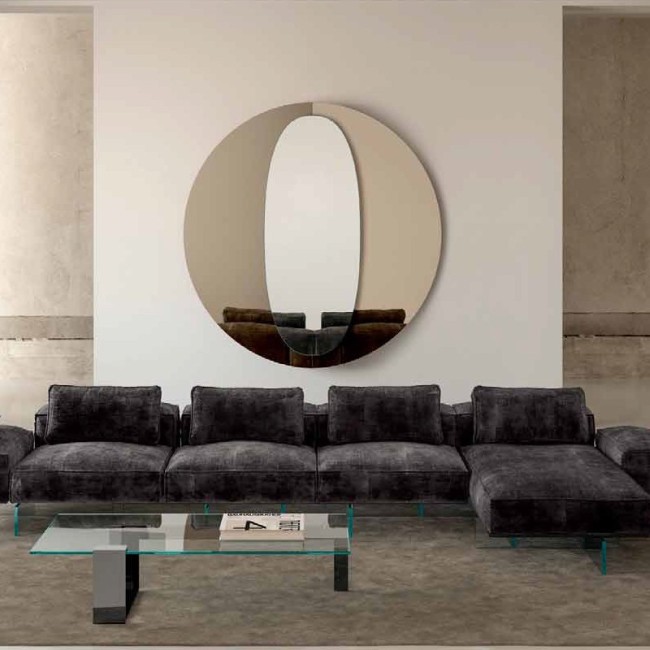 Central Round Tonelli Design round wall mirror