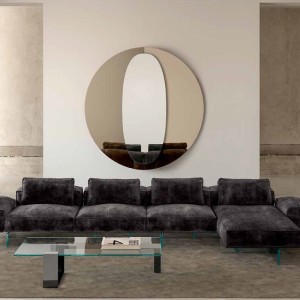 Central Round Tonelli Design round wall mirror