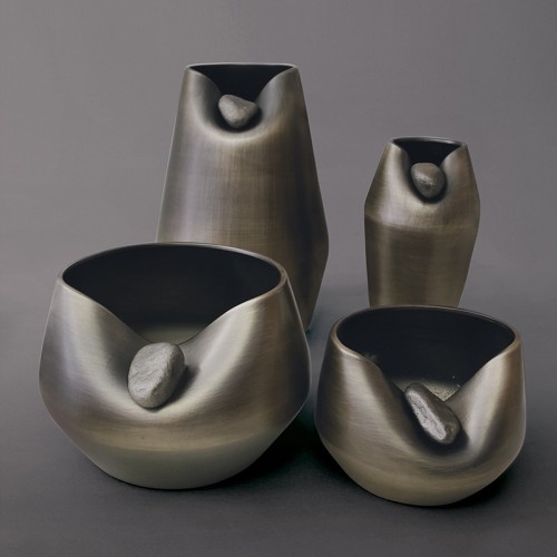 Bacio ceramic sculpture vase Adriani e Rossi