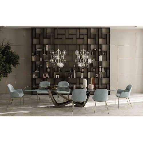 Bach Bontempi Casa extendable barrel-shaped table