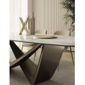 Bach Bontempi Casa extendable barrel-shaped table