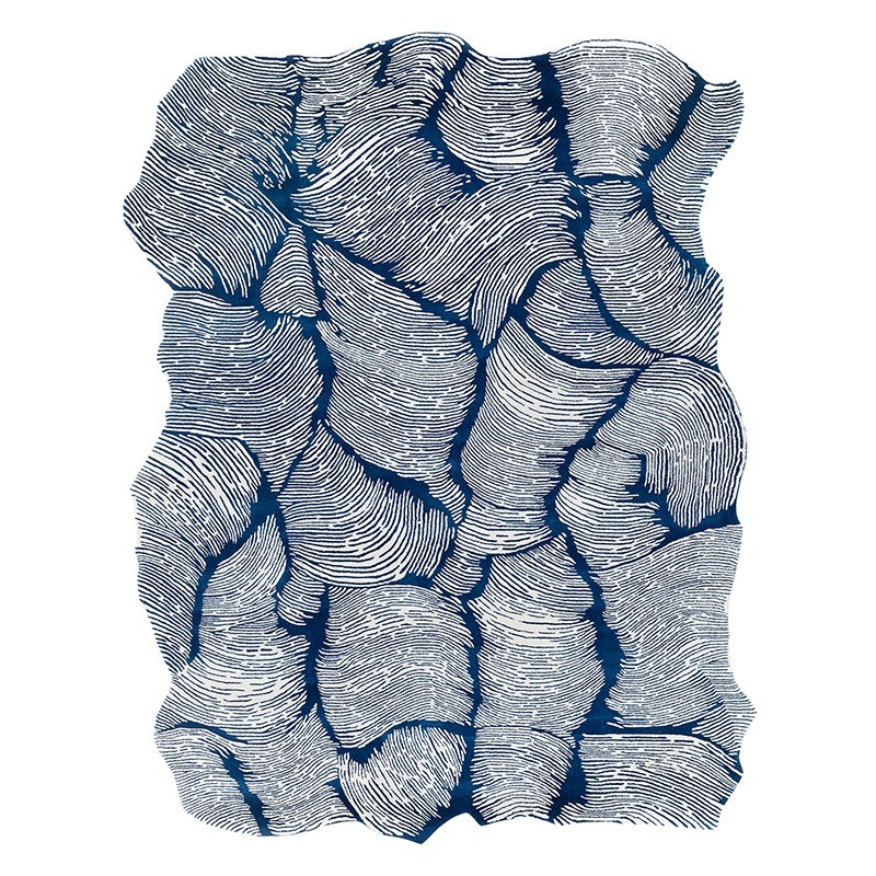 Tappeto Mohebban Oceano Rectangular blue