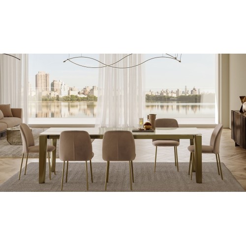 Etro Bontempi Casa modern Rectangular Extendable Table
