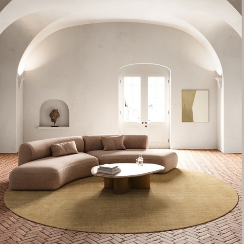 Mohebban Pure Round Cord rug in bamboo silk