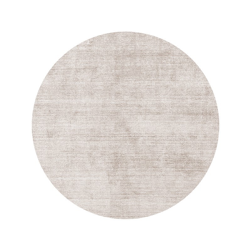 Mohebban Pure Round Offwhite rug in bamboo silk