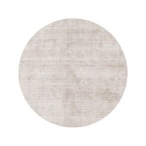 Mohebban Pure Round Offwhite rug in bamboo silk
