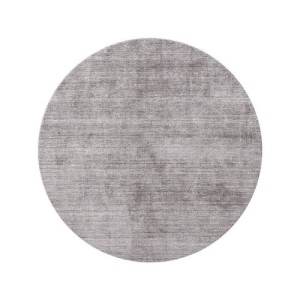Mohebban Pure Round Silver rug in bamboo silk