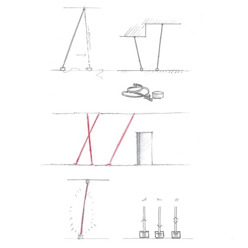 Martinelli Luce Elastica Floor-to-Ceiling Lamp - Discounts