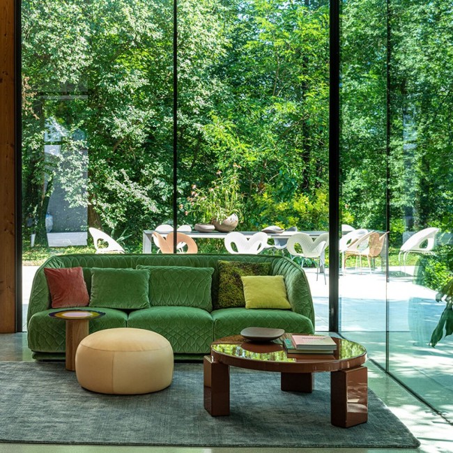 Shiny Gogan Round Coffee Table Moroso Offers & Prices Online