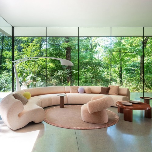 Shiny Gogan Round Coffee Table Moroso Offers & Prices Online