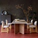 Diagonal Rows Rectangular Table Moroso – Online Price
