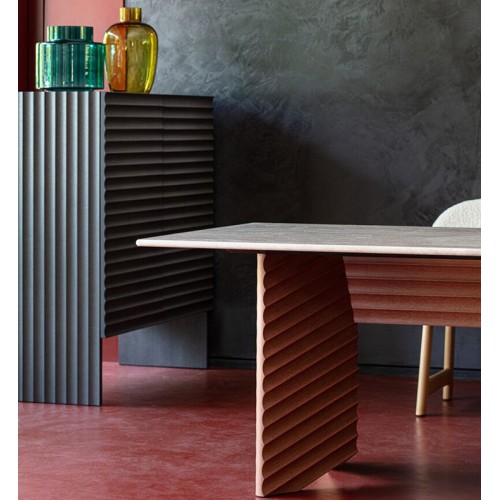 Diagonal Rows Rectangular Table Moroso – Online Price