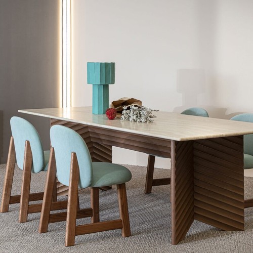 Diagonal Rows Rectangular Table Moroso – Online Price